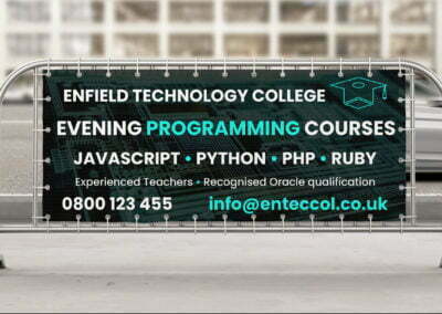 tech college mesh banner